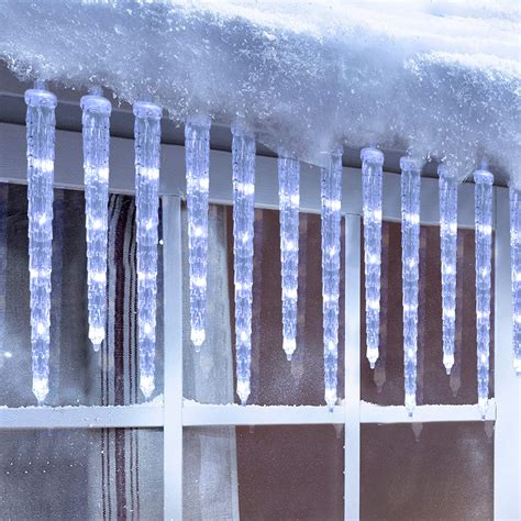 icicle christmas lights white|white icicle outdoor christmas lights.